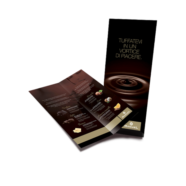 Carta men&ugrave; di cioccolato 6 gusti